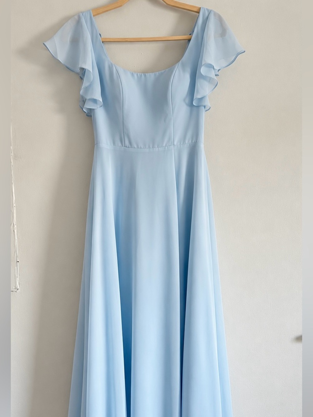 Azazie Elegant Light Blue Women's Maxi Brides Maid Dress